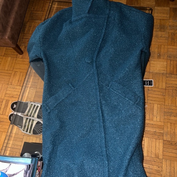 Maral collection teal long coat - Picture 2 of 3